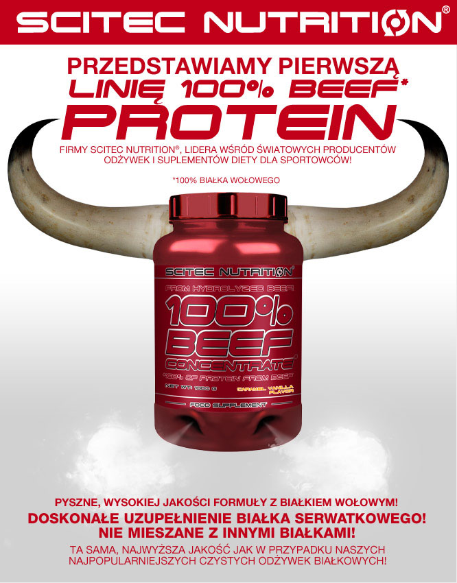 scitec nutrition 100% beef concentrate opinie i smak
