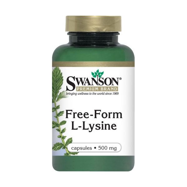 SWANSON Free Form L-Lysine (Lizyna) 100 kap.