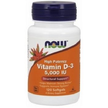 NOW FOODS Vitamin D3 120 kap. 5000 IU