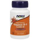 NOW FOODS Vitamin D3 120 kap. 5000 IU