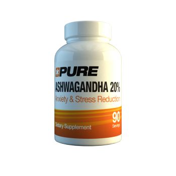 PURE Ashwagandha 20% 90 kap. Aszwaganda