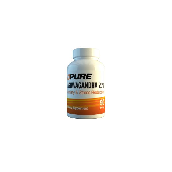 PURE Ashwagandha 20% 90 kap. Aszwaganda