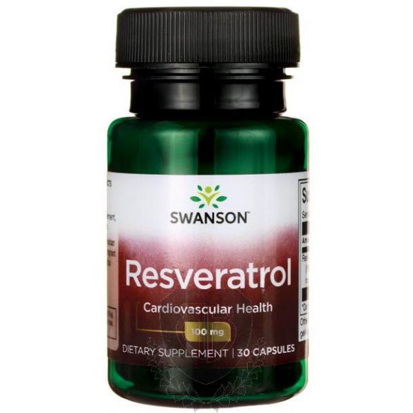 SWANSON Resveratrol 100 30 kap.