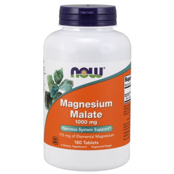 NOW FOODS Magnesium Malate 180 tab. NOW FOODS Magnesium Malate 180 tab.