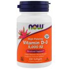 NOW FOODS Vitamin D3 5000 IU 240 kap.