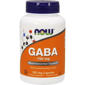 NOW FOODS GABA 750mg 100 kap.