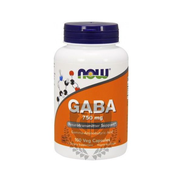 NOW FOODS GABA 750mg 100 kap.