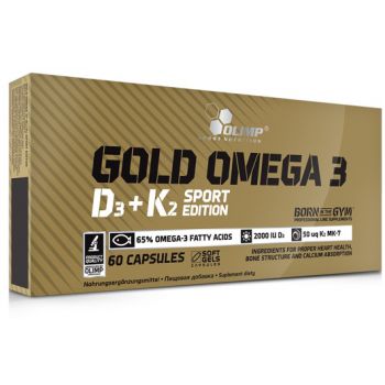 OLIMP Gold Omega 3 D3+K2 Sport Edition 60 kap.