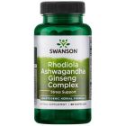 SWANSON Rhodiola Ashwagandha Ginseng Complex 60 kap.