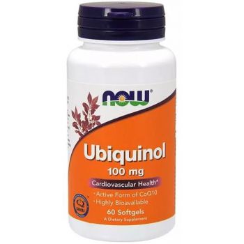 NOW FOODS Ubiquinol Kaneka CoQ10 60 kap.