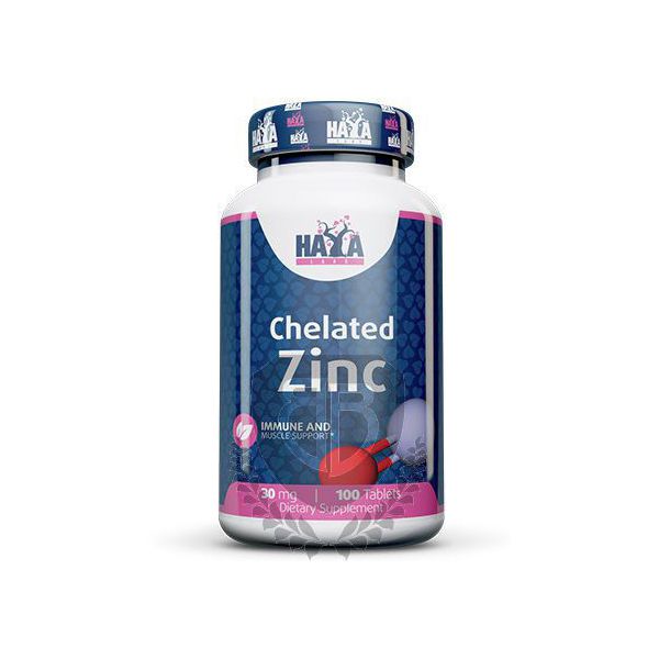 HAYA LABS Chelated Zinc 100 tab.