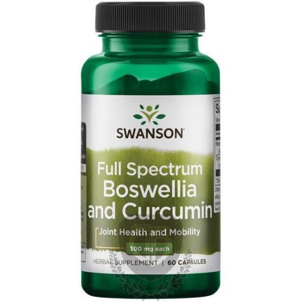 SWANSON Full Spectrum Boswellia and Curcumin 60 kap.