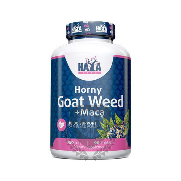 HAYA LABS Horny Goat Weed Extract + Maca 90 TAB.