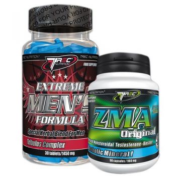 TREC Testosterone Booster Extreme Men's Formula 30 tab. + ZMA 30 kap. TREC Testosterone Booster Extreme Men's Formula 30 tab. + ZMA 30 kap.