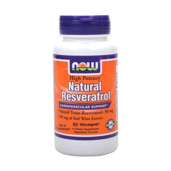 NOW FOODS Resveratrol 60 kap.