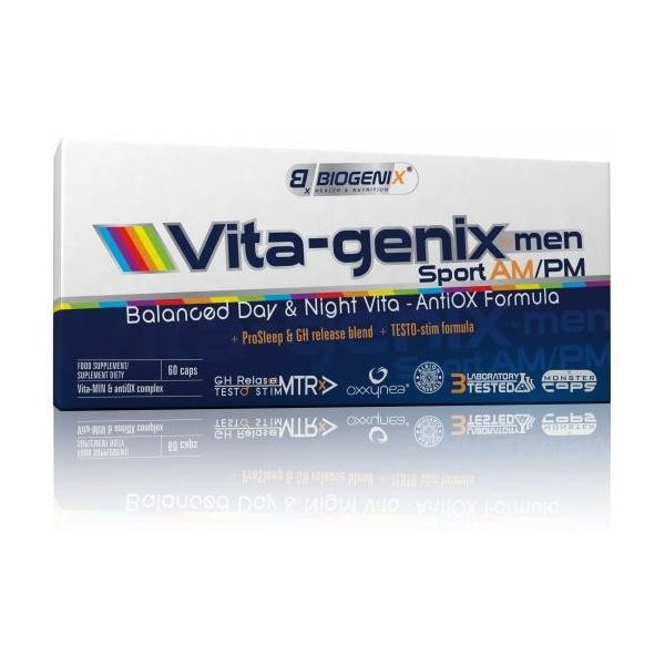 BIOGENIX Vita-genix Men Sport AM/PM 60 kap.