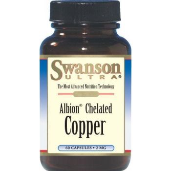 SWANSON Albion Chelated Copper 60 kap.