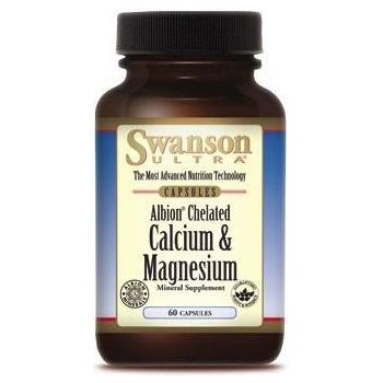 SWANSON Albion Chelated Calcium Magnesium 60 kap.