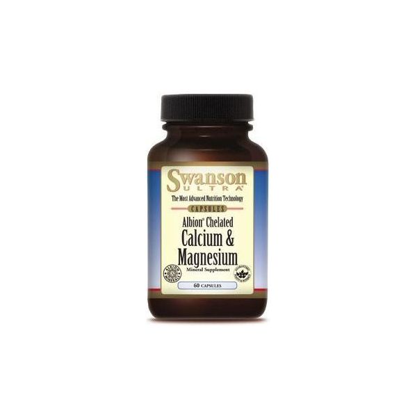 SWANSON Albion Chelated Calcium Magnesium 60 kap.