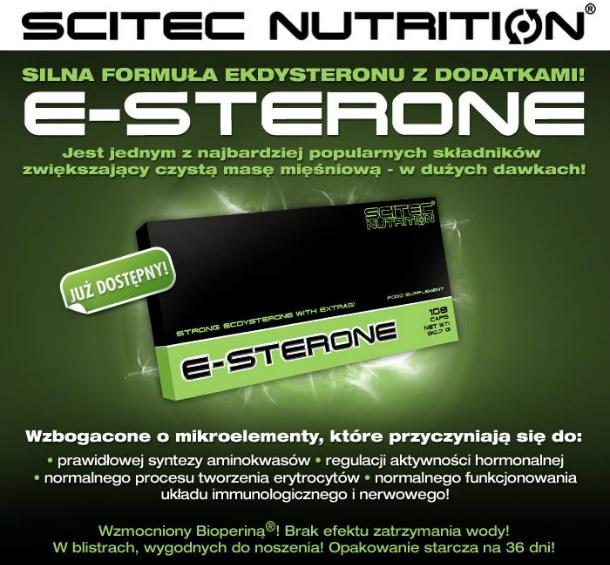 scitec nutrition e-sterone opinie i działanie