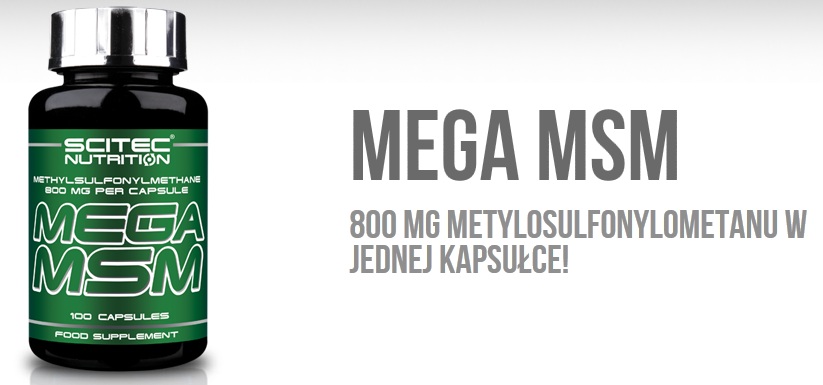 scitec nutrition mega msm bioaktywna siarka opinie