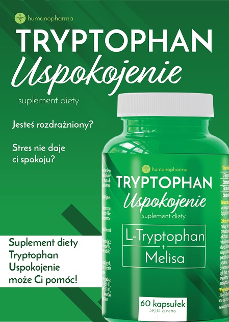 Humanopharm tryptophan uspokojenie opinie działanie