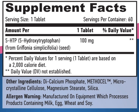 HAYA LABS 5-HTP Time Release 60 tab. - skład sklep